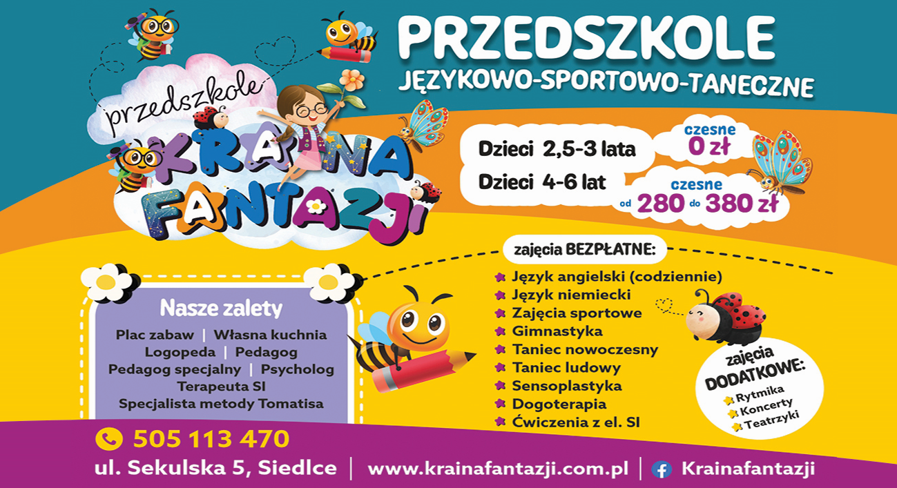 Przedszkole Kraina Fantazji - przedszkole SIEDLCE przedszkole SIEDLCE